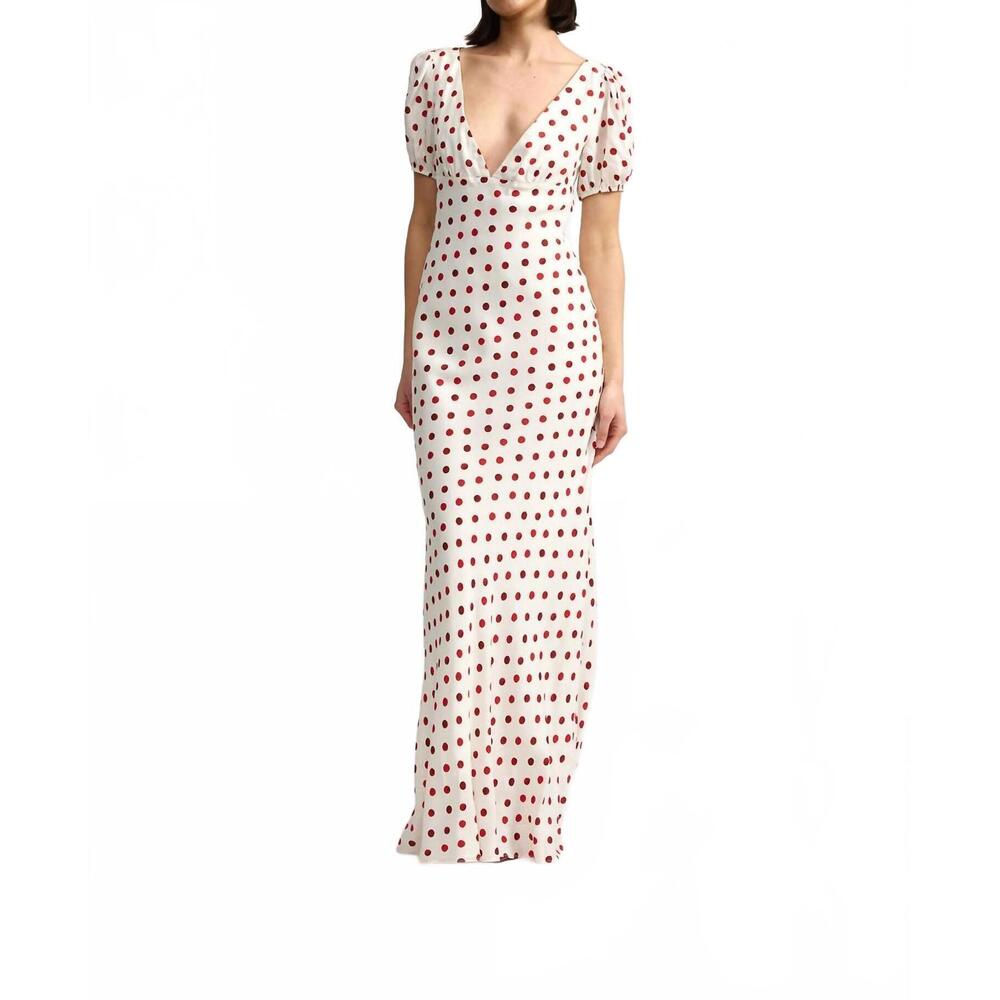 NEW ASTON STUDIO florence maxi dress in white
